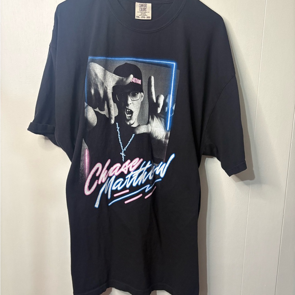 Comfort Colors Black Graphic Chase Mathew’s Tee